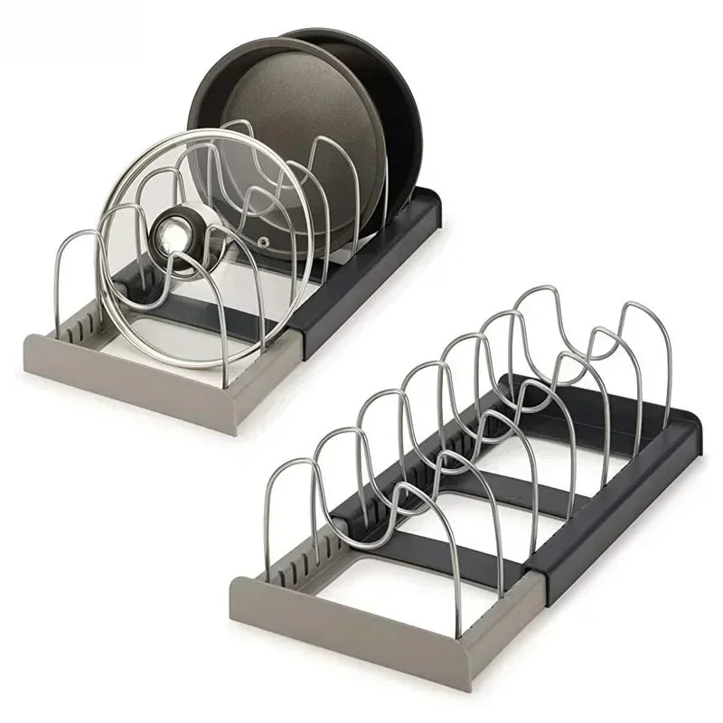 Expandable Frying Pan & Pot Lid Organizer Rack - MesaWorks™