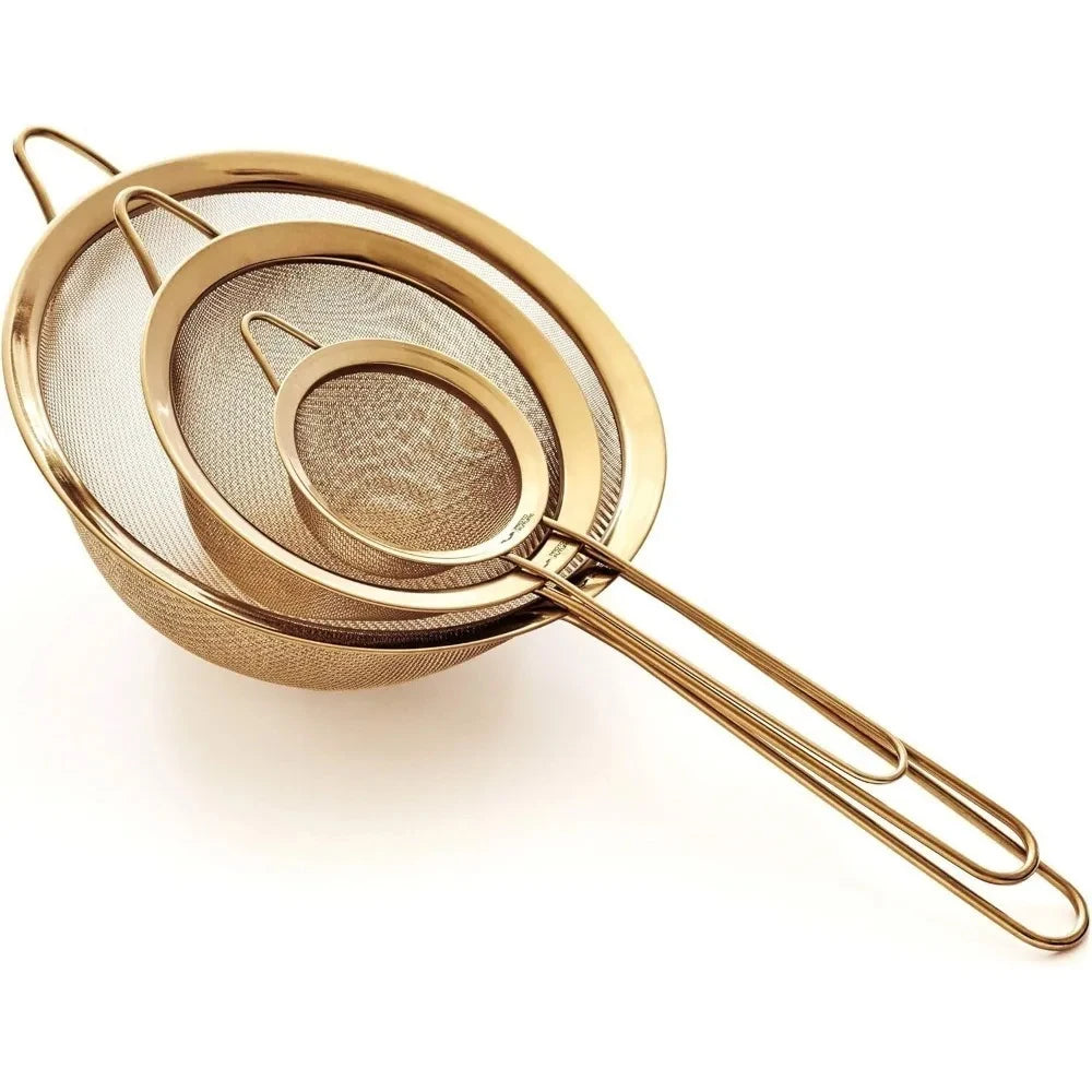 MesaWorks™ Precision Fine Mesh Strainer Trio.