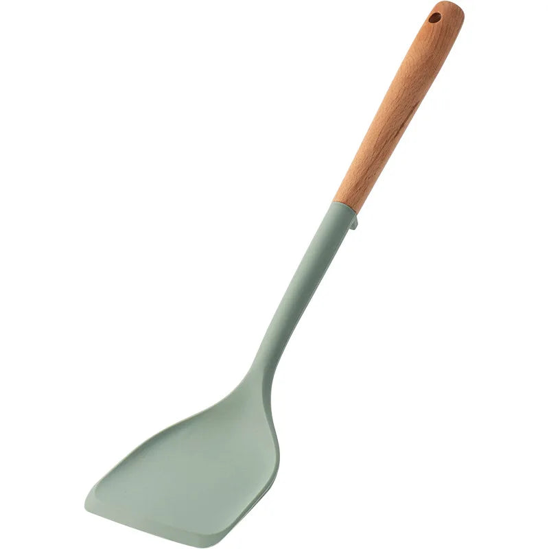 MesaWorks™ Organic Silicone & Wood Utensil Set.
