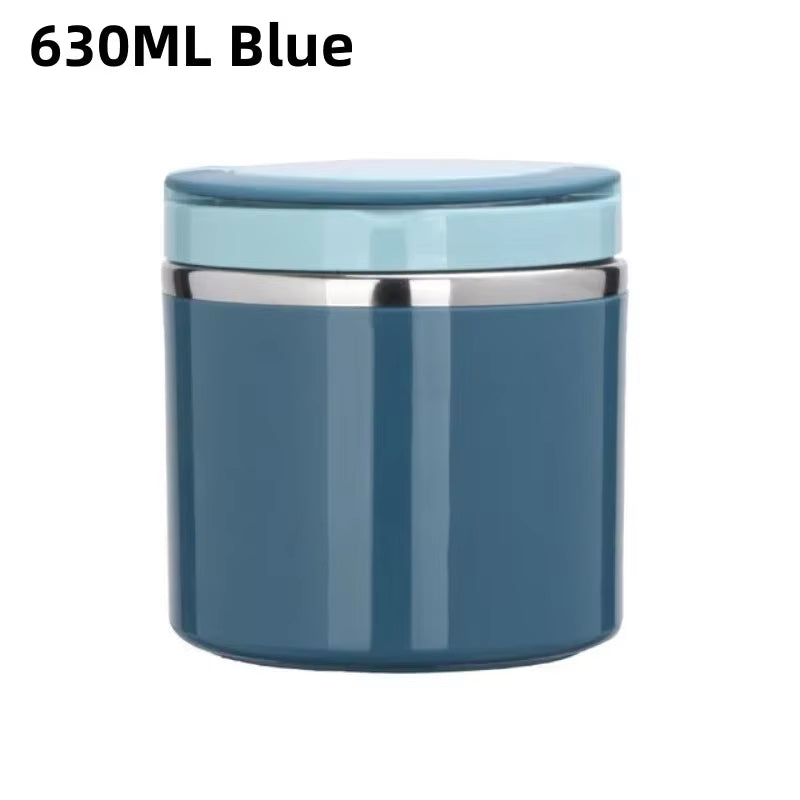 630/1000Ml Food Thermal Jar Insulated Soup Cup Thermos Containers Stainless Steel Lunch Box Thermo Keep Hot for School Children