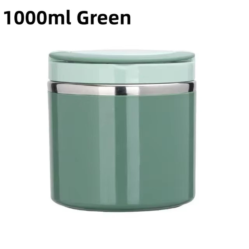 630/1000Ml Food Thermal Jar Insulated Soup Cup Thermos Containers Stainless Steel Lunch Box Thermo Keep Hot for School Children