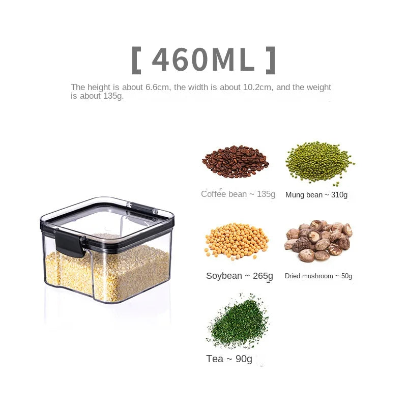 MesaWorks™ Crystal-Clear Stackable Pantry Containers