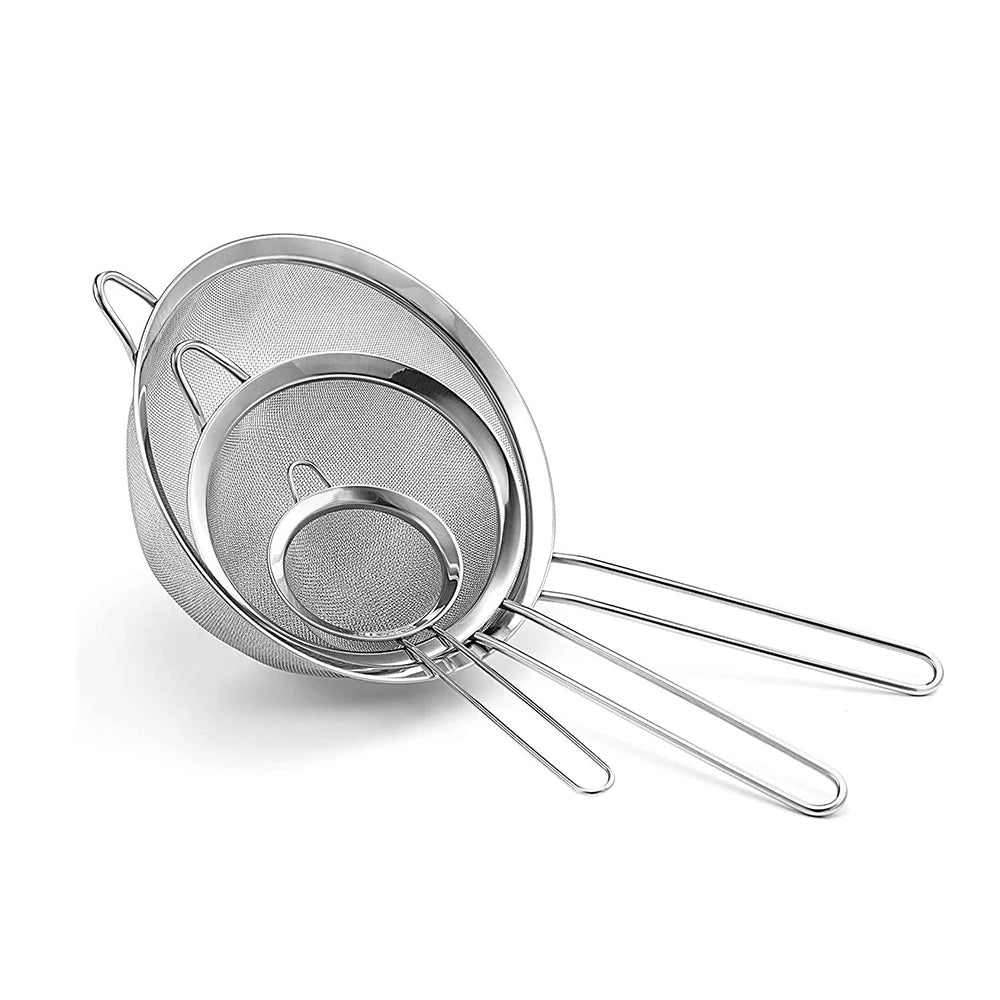 MesaWorks™ Precision Fine Mesh Strainer Trio.
