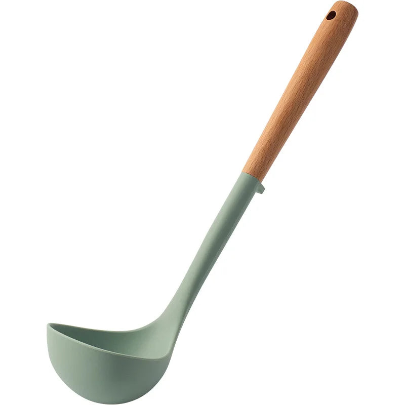 MesaWorks™ Organic Silicone & Wood Utensil Set.