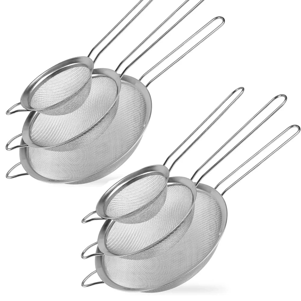 MesaWorks™ Precision Fine Mesh Strainer Trio.