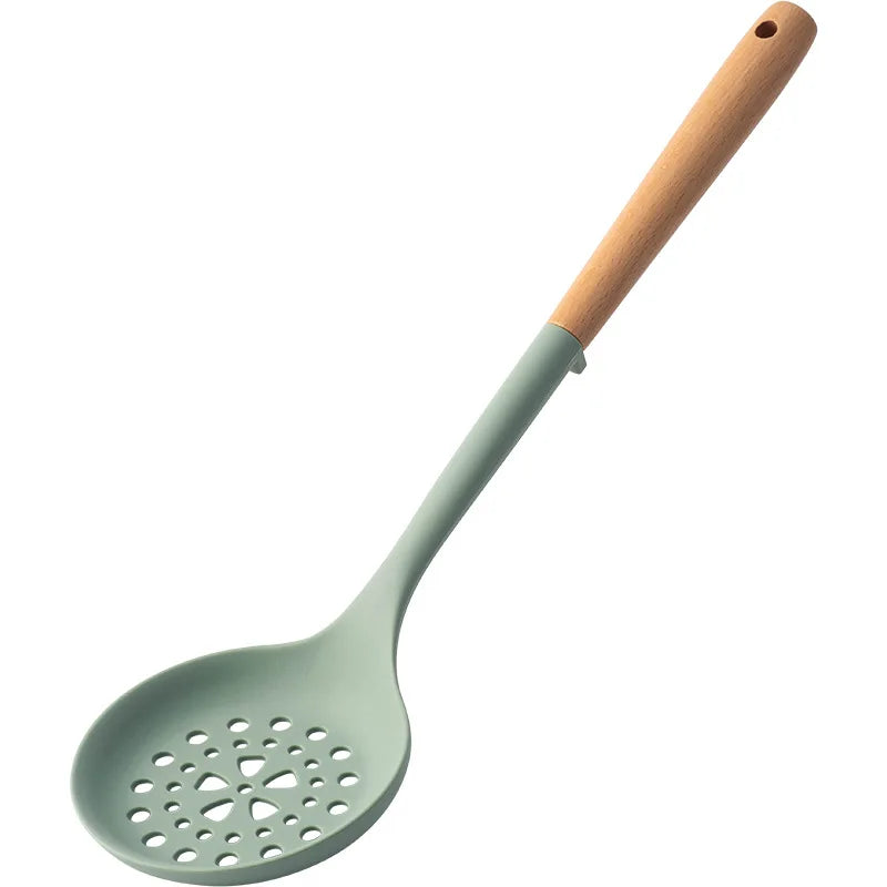 MesaWorks™ Organic Silicone & Wood Utensil Set.