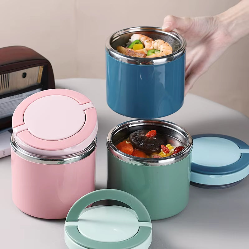 630/1000Ml Food Thermal Jar Insulated Soup Cup Thermos Containers Stainless Steel Lunch Box Thermo Keep Hot for School Children